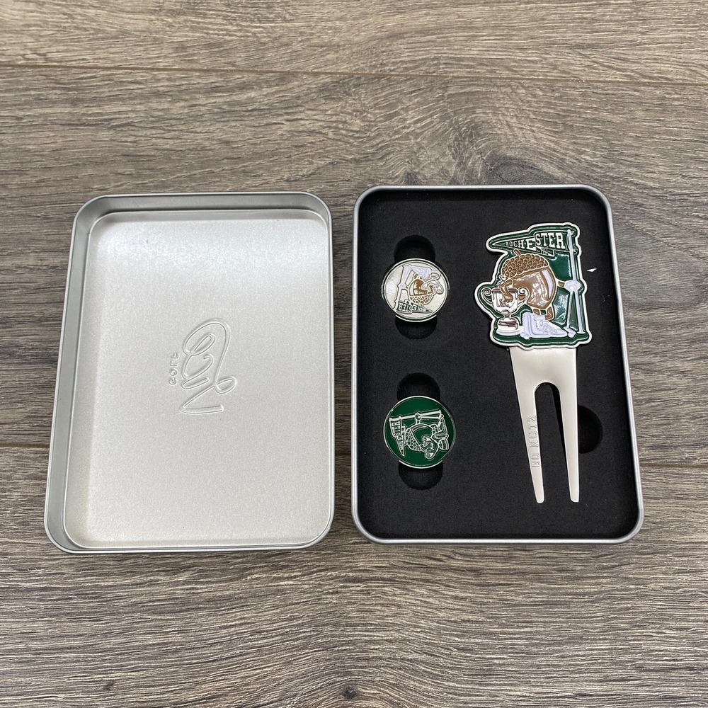 ROCHESTER Vice Golf Atelier Go Nutz Divot Tool Ball Marker Size One Silver - Picture 3 of 6